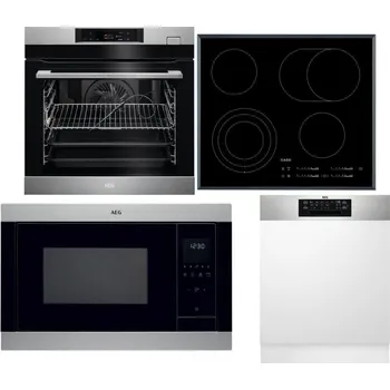 Set domácích spotřebičů AEG BSK782380M + AEG Mastery DirectTouch HK654070FB + AEG Mastery MSB2547D-M + AEG FEE72706PM
