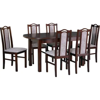 Jídelní set Jídelní set 6+1 Rudolf Vyberte Tkaninu:: Tkanina 25, Vyberte Moření:: Komplet olše