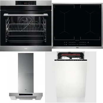 Set domácích spotřebičů AEG BPK742380M + AEG Mastery DoubleBridge IKE64450XB + AEG Mastery DBB5660HM + AEG Mastery MaxiFlex FSE73507P