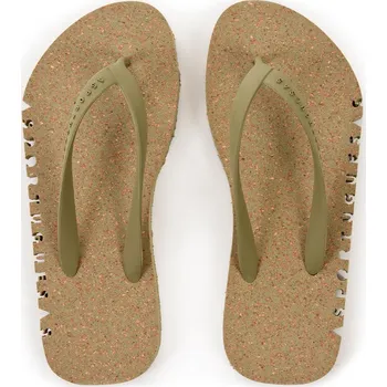 Dámské sandále KHAKI KORKOVÉ ŽABKY ASPORTUGUESAS bumpy