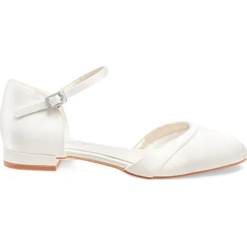 Dámské baleríny StudioAgnesSvatební obuv LISA saténové smetanové Barva: IVORY smetanová, Velikost: 36, Materiál: Satén