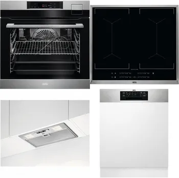 Set domácích spotřebičů AEG BSK792380M + AEG Mastery DoubleBridge IKE64450XB + AEG DGB3523S + AEG FEE72706PM