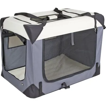 přepravka pro zvíře Box přepravní pro psy Jorney KERBL 58x81x58, grey/beige