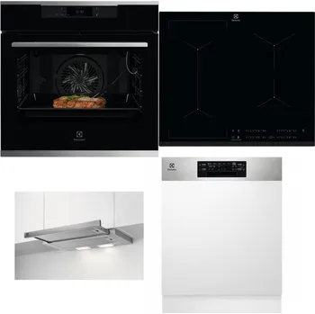 Set domácích spotřebičů ELECTROLUX KOEBP39X + ELECTROLUX EIV634 + ELECTROLUX LFP326S + ELECTROLUX EEM48300IX