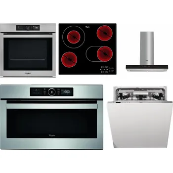 Set domácích spotřebičů WHIRLPOOL AKZ9 9480 IX + WHIRLPOOL AKT 8190/BA + WHIRLPOOL WHBS 62F LT K + WHIRLPOOL ABSOLUTE AMW 730 IX + WHIRLPOOL WIO 3O540 PELG