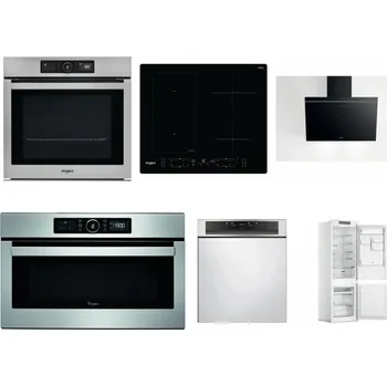 Set domácích spotřebičů WHIRLPOOL AKZ9 9480 IX + WHIRLPOOL WL B8160 NE + WHIRLPOOL AKR 62F LT K + WHIRLPOOL ABSOLUTE AMW 730 IX + WHIRLPOOL WBC 3C34 PF X + WHIRLPOOL WHC18 T311