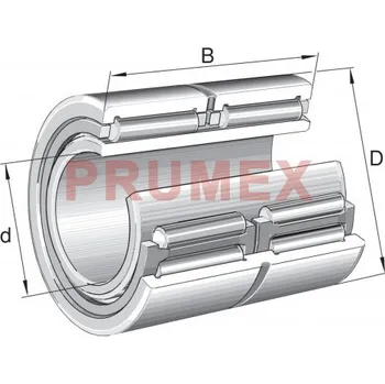 INA NA 6918-ZW-XL jehlové ložisko