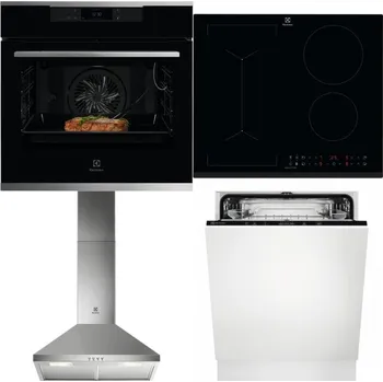 Set domácích spotřebičů ELECTROLUX KOEBP39X + ELECTROLUX LIV63431BK + ELECTROLUX LFC316X + ELECTROLUX EEA27200L