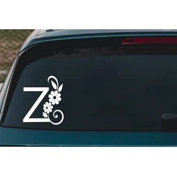 Samolepící dekorace Lepy.cz Samolepka na auto Začátečník - květina Velikost (šířka x výška): 12x15cm, Barevná varianta: Světle žlutá