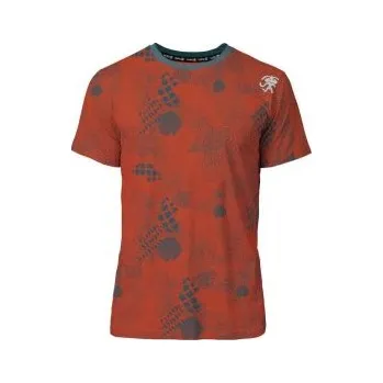 Pánské tričko RAFIKI SLACK PRINT mecca orange S; Oranžová triko + DÁREK DLE VÝBĚRU!