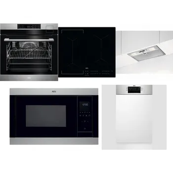 Set domácích spotřebičů AEG BSK792380M + AEG Mastery Bridge IKE64441IB + AEG DGB3523S + AEG Mastery MSB2547D-M + AEG Mastery MaxiFlex FEE73517PM
