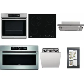 Set domácích spotřebičů WHIRLPOOL AKZ9 9480 IX + WHIRLPOOL AKT 8900 BA + WHIRLPOOL AKR 5390/1 IX + WHIRLPOOL ABSOLUTE AMW 730 IX + WHIRLPOOL WIO 3T133 PLE + WHIRLPOOL ART 66112