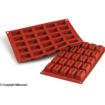 Forma na pečení SILIKOMART SILIKONOVÁ FORMA (TERAKOTA) - SAVARIN KVÁDR 16ml