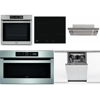 Set domácích spotřebičů WHIRLPOOL AKZ9 9480 IX + WHIRLPOOL WS Q2760 BF + WHIRLPOOL AKR 5390/1 IX + WHIRLPOOL ABSOLUTE AMW 730 IX + WHIRLPOOL WSIO 3O34 PFE X