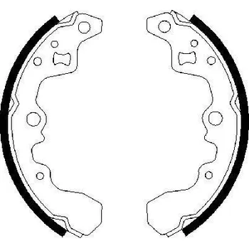 Brzdová čelist Sada brzdových čelistí, , BOSCH, 0 986 487 314