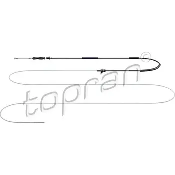 Brzdový systém Lanko plynu, , 251721555P, 251721555R, TOPRAN, 103 301