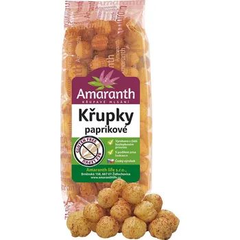 Amaranth life s.r.o. Křupky paprikové bezlepkové 80g