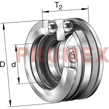 FAG 54207 axiální kuličkové ložisko