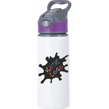 Láhev ON-DESIGN Hliníková láhev s vlastním potiskem Barva: fialová