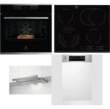 Set domácích spotřebičů ELECTROLUX KOEBP39X + ELECTROLUX EHF6547FXK + ELECTROLUX LFP326S + ELECTROLUX EEM43300IX