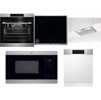 Set domácích spotřebičů AEG BSK792380M + AEG Mastery SenseBoil IAE64413XB + AEG DGB3523S + AEG Mastery MSB2547D-M + AEG FEE72706PM