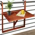 Zahradní stůl Závěsný balkonový stolek 65 x 45 x 87 cm akáciové dřevo