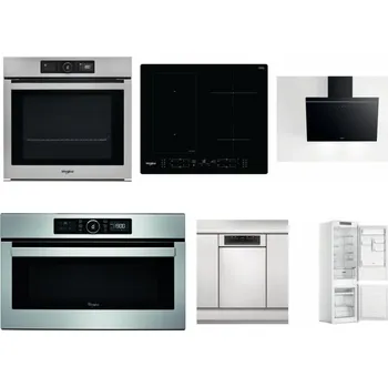 Set domácích spotřebičů WHIRLPOOL AKZ9 9480 IX + WHIRLPOOL WL B8160 NE + WHIRLPOOL AKR 62F LT K + WHIRLPOOL ABSOLUTE AMW 730 IX + WHIRLPOOL WSBO 3O34 PF X + WHIRLPOOL WHC18 T311