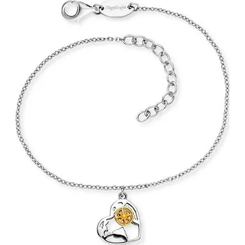 Náramek Náramek ENGELSRUFER Srdce se zlaceným kompasem ERB-ALOHAHEART-BIG