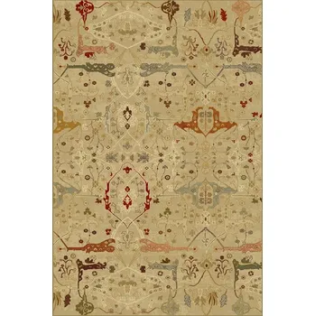 Koberec Kusový koberec vlněný Dywilan Polonia Persej Jadeit béžový zelený Rozměr: 200x300 cm