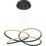 Globo 67201SH-30 LED závěsné stropní svítidlo Panda 1x30W | 1370lm | 3000K - černá, opál + sada - Trio LED žárovka 2x10W | E27 | 3000K | 806lm