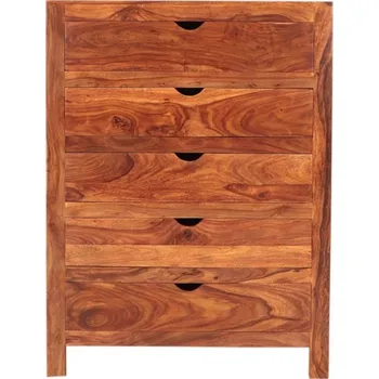 Komoda Indický nábytek - Komoda 90x120x45 Amba z indického masivu palisandr Super natural