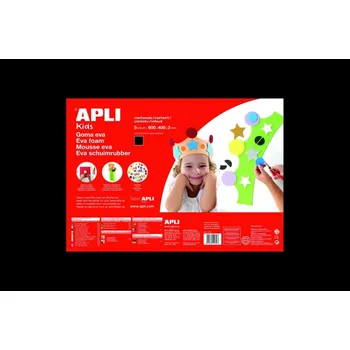 Pěnovka Apli, 400 x 600 mm, černá, 5 ks