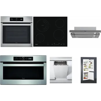 Set domácích spotřebičů WHIRLPOOL ABSOLUTE AKZ9 6230 IX + WHIRLPOOL AKT 8900 BA + WHIRLPOOL AKR 749/1 IX + WHIRLPOOL ABSOLUTE AMW 730 IX + WHIRLPOOL WSIC 3M27 C + WHIRLPOOL ART 65031