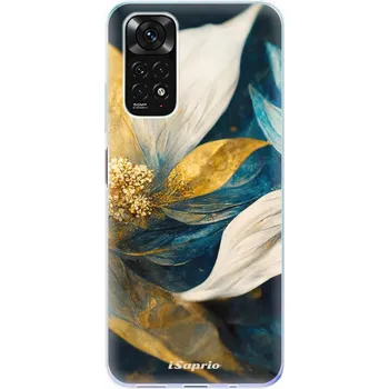 Pouzdro na mobilní telefon Odolné silikonové pouzdro iSaprio - Gold Petals - Xiaomi Redmi Note 11 / Note 11S