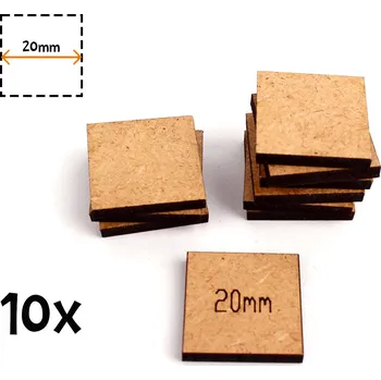 Příslušenství k deskovým hrám Podstavce čtvercové - 20mm