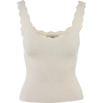 KRÉMOVÉ ÚPLETOVÉ TÍLKO S VÝSTŘIHEM Jacqueline de Yong