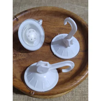 Věšák Háček s přísavkou pákový barva bílá