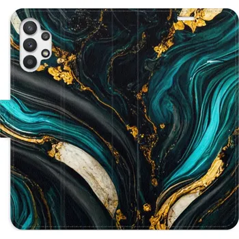 Pouzdro na mobilní telefon Flipové pouzdro iSaprio - Dark Paint - Samsung Galaxy A32 5G