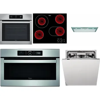 Set domácích spotřebičů WHIRLPOOL ABSOLUTE AKZ9 6230 IX + WHIRLPOOL AKT 8190/BA + WHIRLPOOL AKR 650/1 IX + WHIRLPOOL ABSOLUTE AMW 730 IX + WHIRLPOOL WIO 3T133 PLE