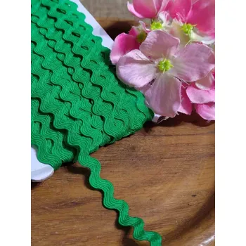 Krajka Hadovka šíře 5 mm zelená