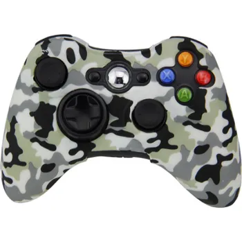 Gamepad X360 silikonový obal na ovladač kamufláž světle šedý maskáč