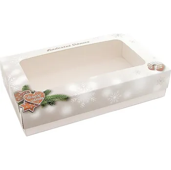 Dárková krabička Krabice vánoční 2515055 Perníčky - 3/4 kg