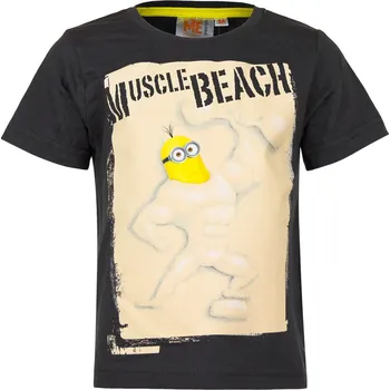 Tip Trade Dětské bavlněné tričko MIMONI EP 1578 - vel. 104 cm - ČERNÉ