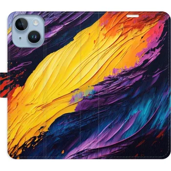 Pouzdro na mobilní telefon Flipové pouzdro iSaprio - Fire Paint - iPhone 14