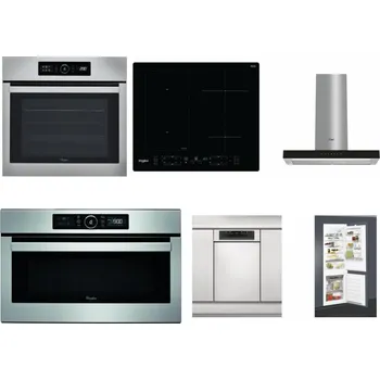 Set domácích spotřebičů WHIRLPOOL ABSOLUTE AKZ9 6230 IX + WHIRLPOOL WL B8160 NE + WHIRLPOOL WHBS 62F LT K + WHIRLPOOL ABSOLUTE AMW 730 IX + WHIRLPOOL WSBO 3O34 PF X + WHIRLPOOL ART 65031