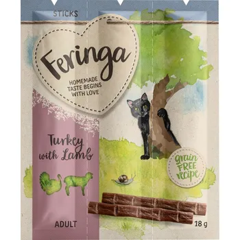 Pamlsek pro kočku 3 x 6 g Feringa Sticks krocan & jehněčí