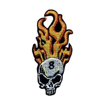 Nášivka Nášivka - Lebka 8-ball hořící