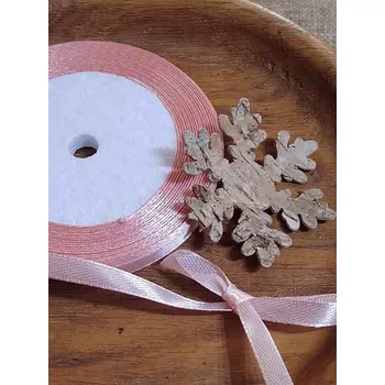 Stuha Atlasová stuha šíře 6 mm pudrová