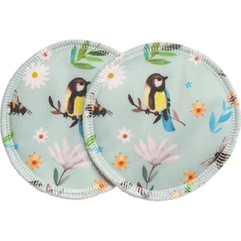 Vložka do podprsenky Breberky BIO Vložky do podprsenky - Sýkorky v kopretinách (PUL)