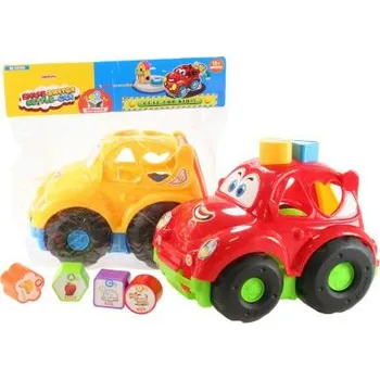 Vkládačka auto - žluté